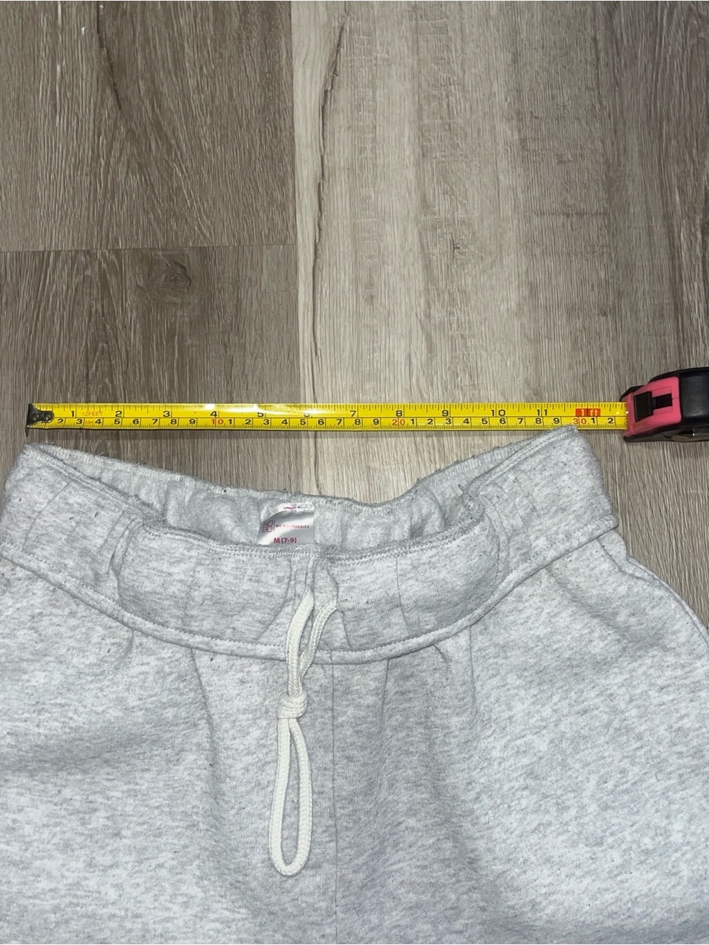 Men's Wide-Leg Gray Drawstring Sweatpants - Picture 2 of 5